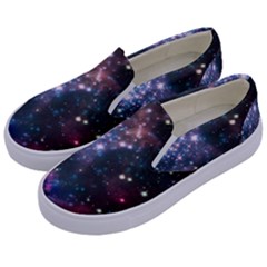 Space Colors Kids  Canvas Slip Ons