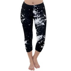 Space Colors Capri Winter Leggings  by ValentinaDesign