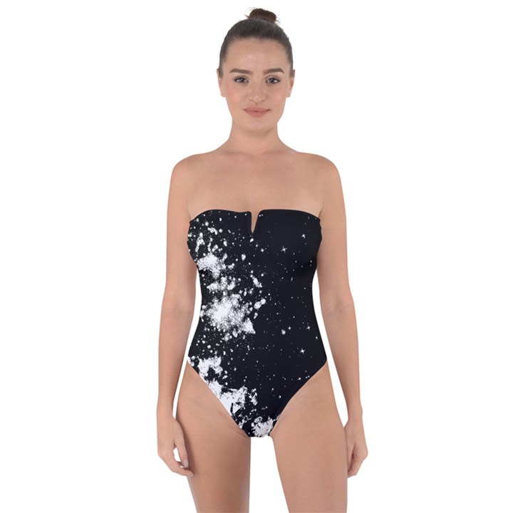 Space colors Tie Back One Piece Swimsuit