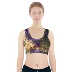 Space Colors Sports Bra With Pocket