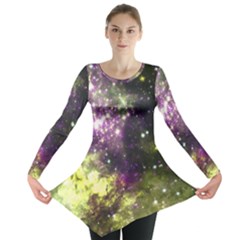 Space Colors Long Sleeve Tunic  by ValentinaDesign