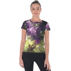 Space Colors Short Sleeve Sports Top 