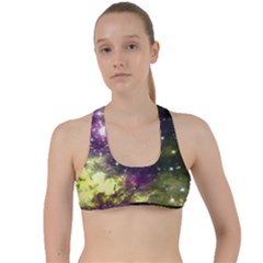 Space Colors Criss Cross Racerback Sports Bra