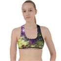 Space colors Criss Cross Racerback Sports Bra View1