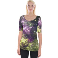 Space Colors Wide Neckline Tee