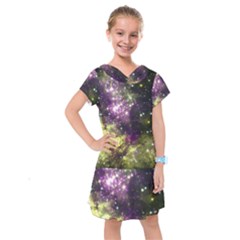 Space Colors Kids  Drop Waist Dress by ValentinaDesign