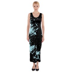 Space Colors Fitted Maxi Dress by ValentinaDesign