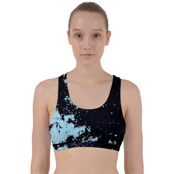 Space colors Back Weave Sports Bra