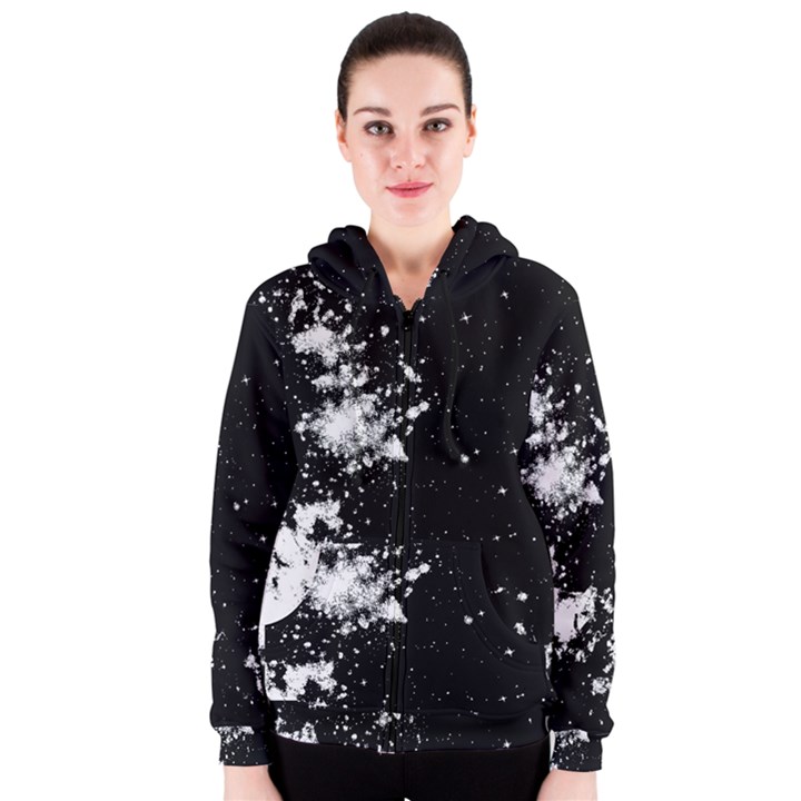 Space colors Women s Zipper Hoodie