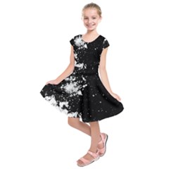 Space colors Kids  Short Sleeve Dress