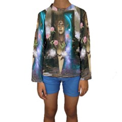 The Wonderful Women Of Earth Kids  Long Sleeve Swimwear by FantasyWorld7