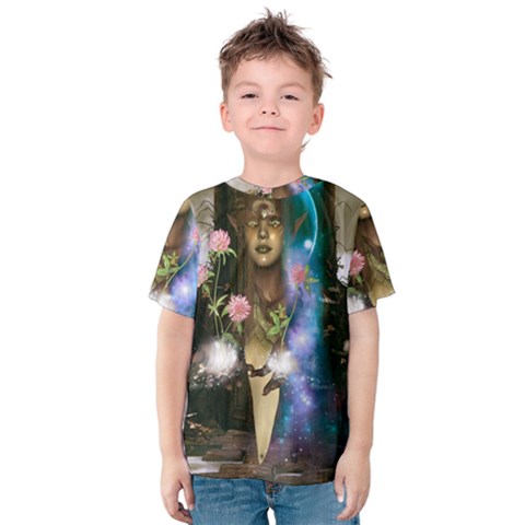 The Wonderful Women Of Earth Kids  Cotton Tee by FantasyWorld7