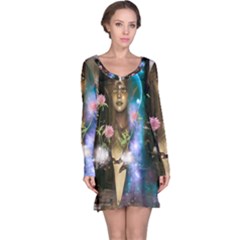 The Wonderful Women Of Earth Long Sleeve Nightdress by FantasyWorld7