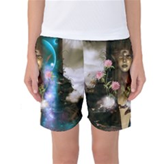 The Wonderful Women Of Earth Women s Basketball Shorts by FantasyWorld7