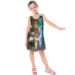 The Wonderful Women Of Earth Kids  Sleeveless Dress by FantasyWorld7