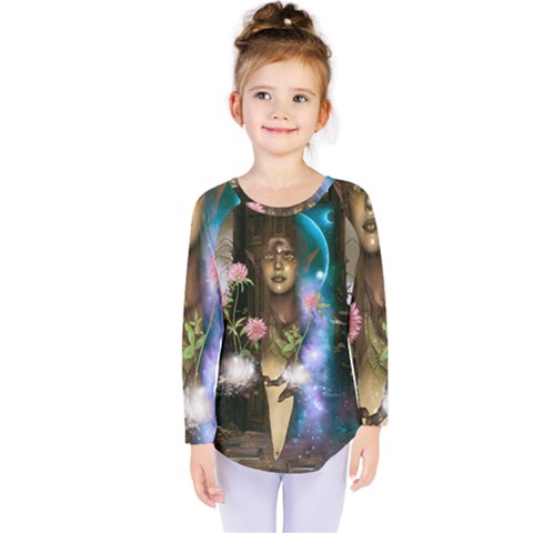 The Wonderful Women Of Earth Kids  Long Sleeve Tee by FantasyWorld7