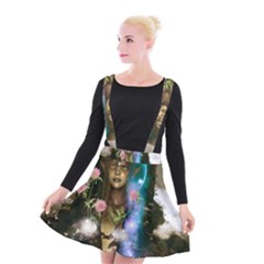 The Wonderful Women Of Earth Suspender Skater Skirt by FantasyWorld7