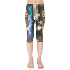 The Wonderful Women Of Earth Kids  Capri Leggings  by FantasyWorld7