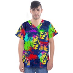 Lion Men s V-neck Scrub Top