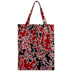 Splatter Abstract Texture Zipper Classic Tote Bag by dflcprints