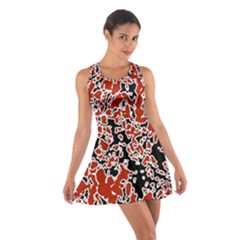 Splatter Abstract Texture Cotton Racerback Dress by dflcprints