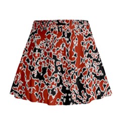 Splatter Abstract Texture Mini Flare Skirt by dflcprints