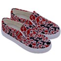 Splatter Abstract Texture Kids  Canvas Slip Ons View3