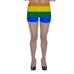 Pride Flag Skinny Shorts