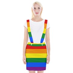 Pride Flag Braces Suspender Skirt by Valentinaart