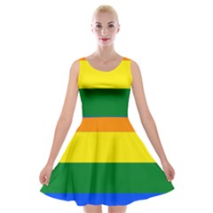 Pride Flag Velvet Skater Dress