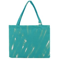 Background Green Abstract Mini Tote Bag by Nexatart