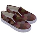 Brown Background Layout Polygon Kids  Canvas Slip Ons View3