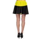 Flower Land Yellow Black Design Skater Skirt View2