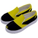 Flower Land Yellow Black Design Kids  Canvas Slip Ons View2