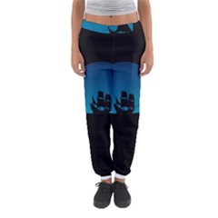 Ship Night Sailing Water Sea Sky Women s Jogger Sweatpants by Nexatart