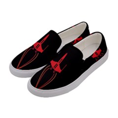 Ship Space Spaceship Women s Canvas Slip Ons by Nexatart