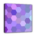 Purple Hexagon Background Cell Mini Canvas 8  x 8  View1