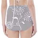 Flower Heart Plant Symbol Love High-Waisted Bikini Bottoms View2