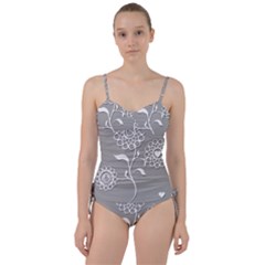 Flower Heart Plant Symbol Love Sweetheart Tankini Set by Nexatart