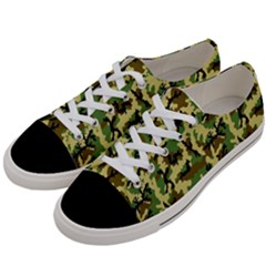 Camo Woodland Women s Low Top Canvas Sneakers by sifis