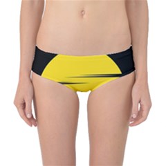 Man Mountain Moon Yellow Sky Classic Bikini Bottoms by Nexatart