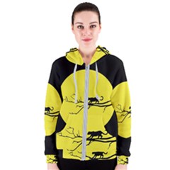 Jaguar Puma Animal Panther Cat Women s Zipper Hoodie by Nexatart