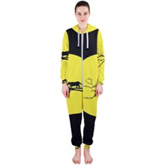 Jaguar Puma Animal Panther Cat Hooded Jumpsuit (ladies)  by Nexatart