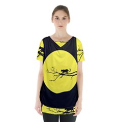 Jaguar Puma Animal Panther Cat Skirt Hem Sports Top by Nexatart