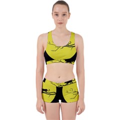 Jaguar Puma Animal Panther Cat Work It Out Sports Bra Set by Nexatart