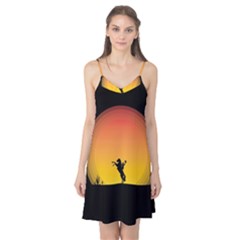 Horse Cowboy Sunset Western Riding Camis Nightgown by Nexatart