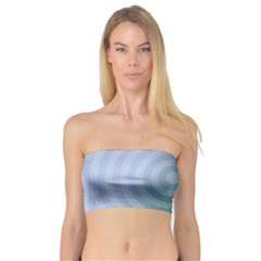 Teal Background Concentric Bandeau Top by Nexatart