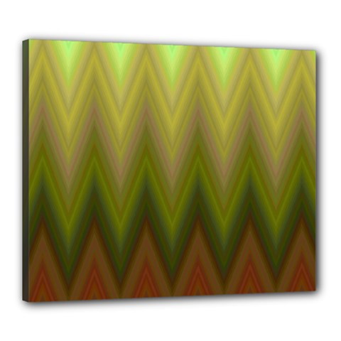 Zig Zag Chevron Classic Pattern Canvas 24  X 20  by Nexatart