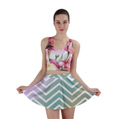 Zigzag Line Pattern Zig Zag Mini Skirt by Nexatart