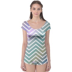 Zigzag Line Pattern Zig Zag Boyleg Leotard  by Nexatart